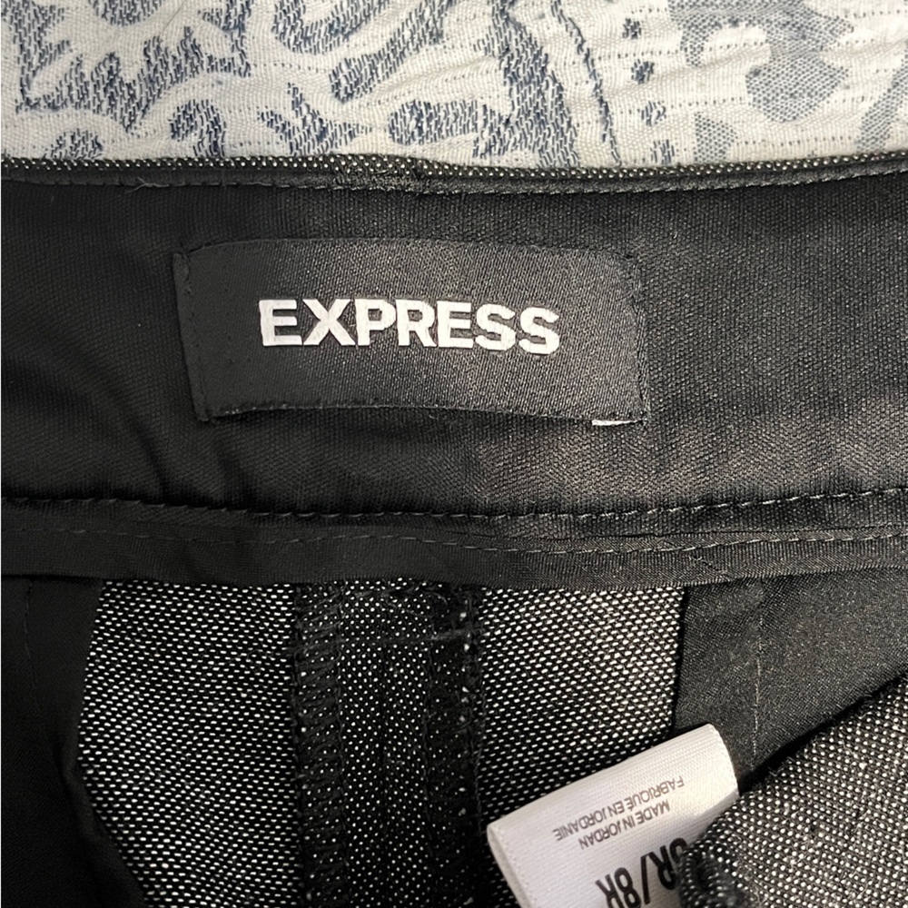 Express Editor Barely Boot Low Rise Charcoal Trousers 8R - Picture 7 of 9